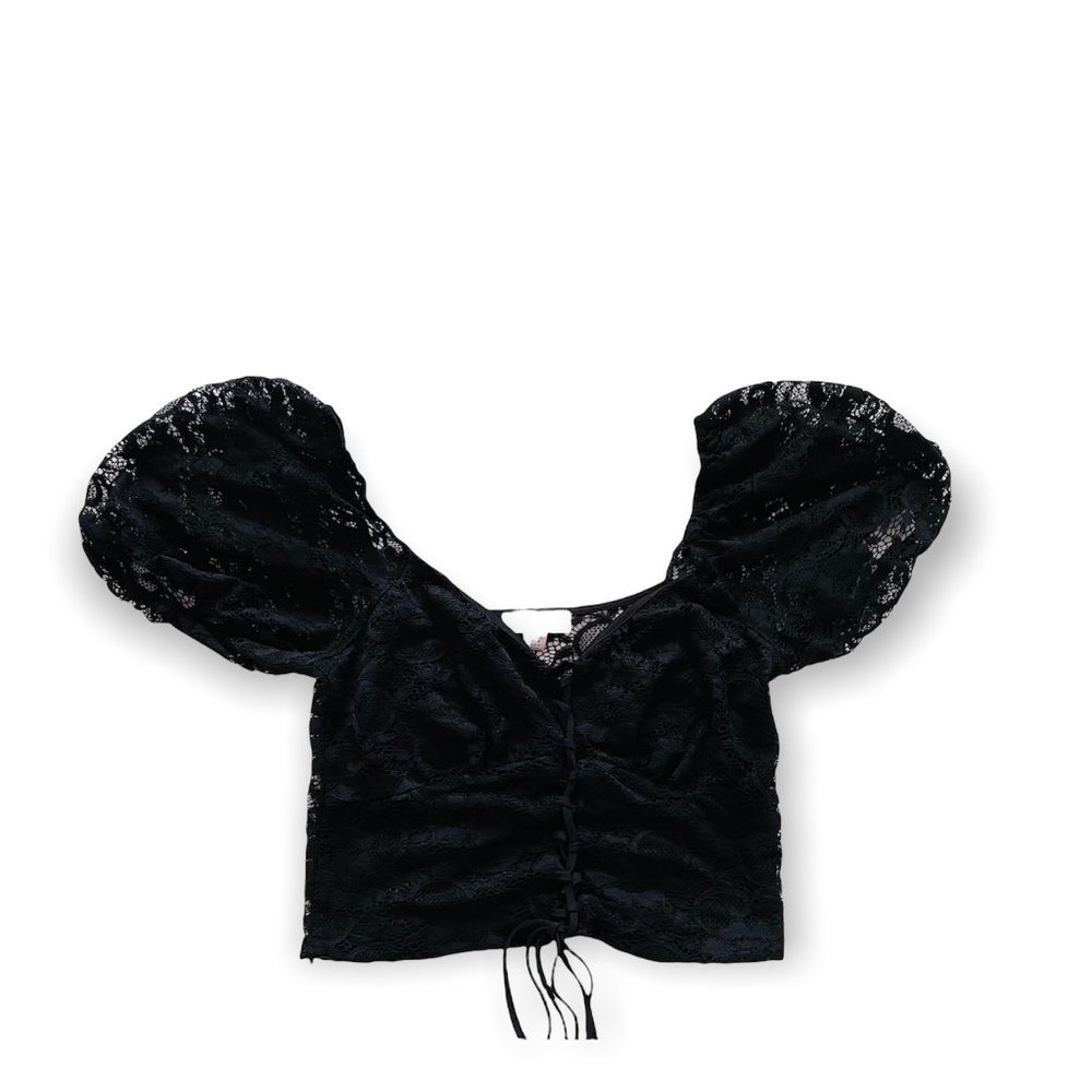 Top Shop Black Crop Top